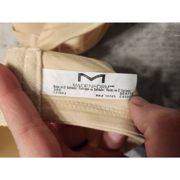 Maidenform SE6770 Extra Coverage Lightweight Memory Foam Bra 38C - Picture 3 of 3